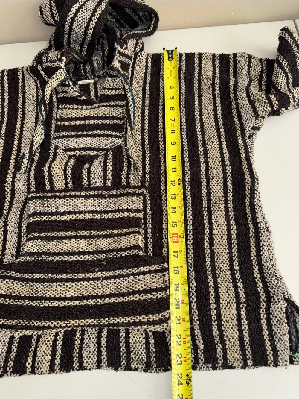✌🏼VEL MEX Striped Hooded Baja Sweater